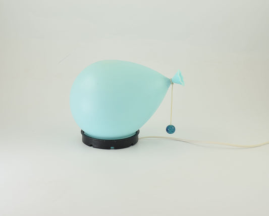 Blue balloon lamp designed by Yves Christin for bilumen, smallest version