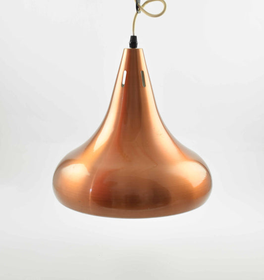 Brushed alumininum copper colored carambole billiard lamp