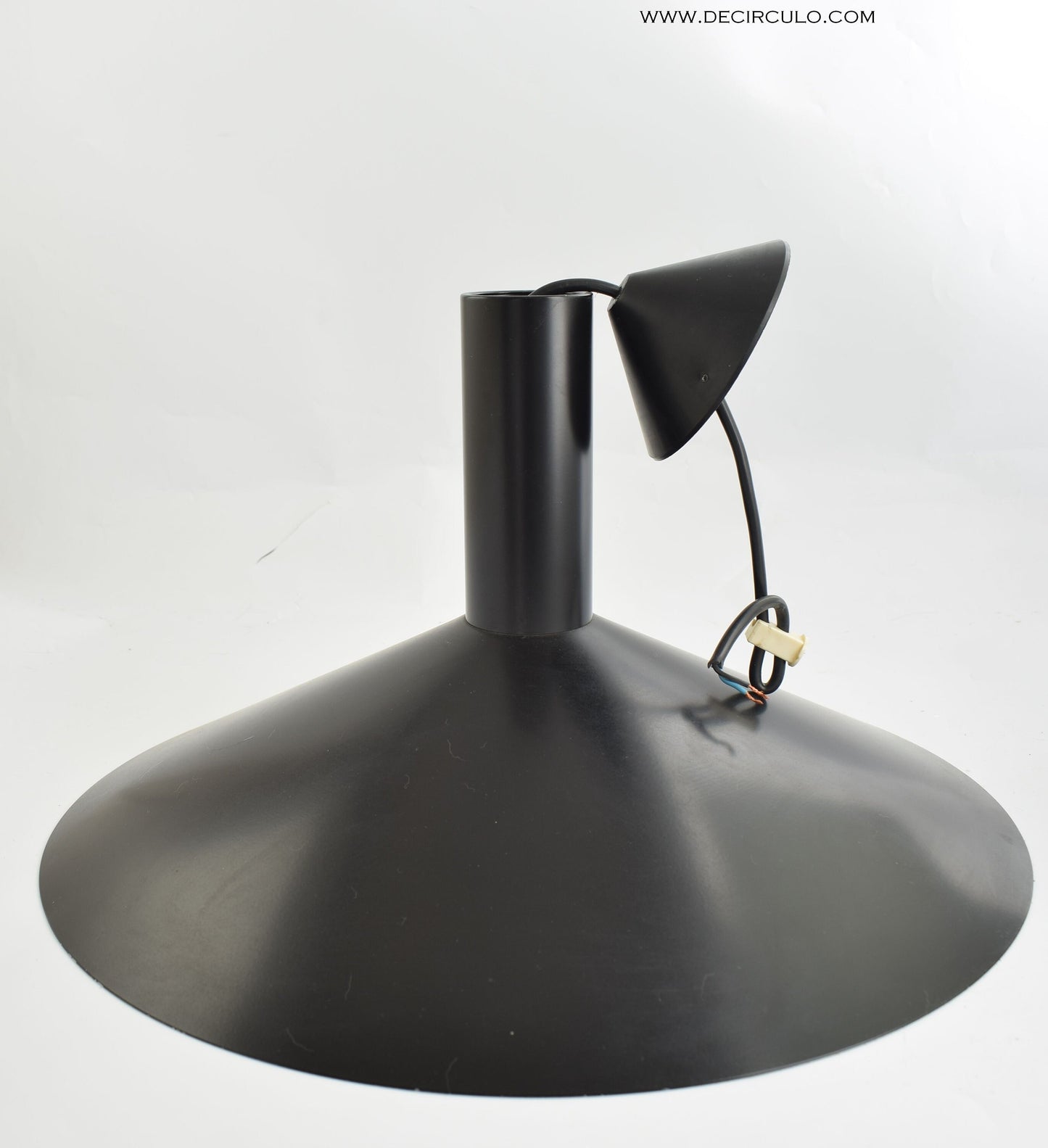 Fog and Morup Formel 3 Black pendant lamp designed by Hans Due, Denmark 1975.