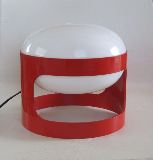 Joe Colombo for Kartell Red KD27 table or desk lamp, Design lighting an Icon from the late 1960s and early 1970s.