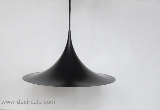 Fog Morup black pendant lamp SEMI, Claus Bonderup and Torsten Thorup, Fog Morup