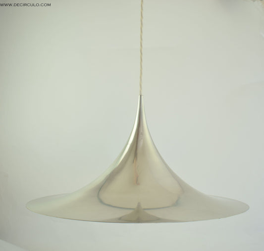 Fog Morup silver pendant lamp SEMI, Claus Bonderup and Torsten Thorup, Fog Morup