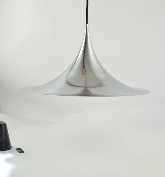 Fog Morup silver pendant lamp SEMI, Claus Bonderup and Torsten Thorup, Fog Morup