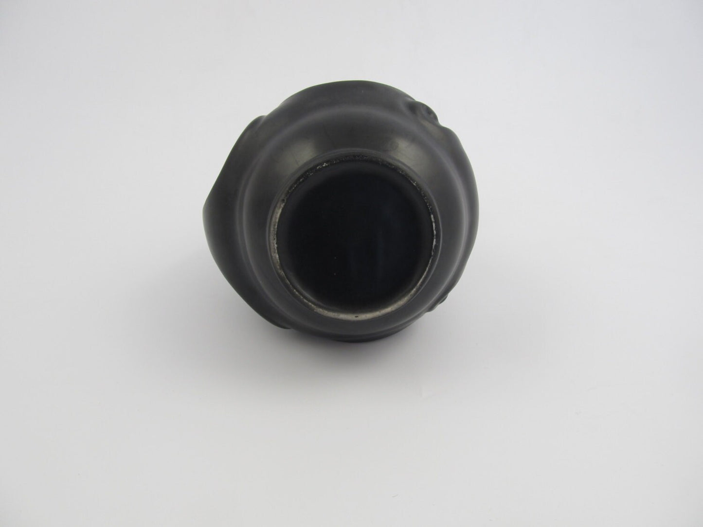 Art Deco ceramic Vase, black proselain vase from mosa maastricht
