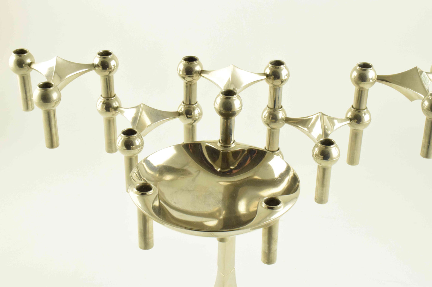 nagel S22 base, nagel candle holders, nagel bmf candle, chrome candlesticks, metal candleholder, mid century modern, base bmf antique, art deco nouveau, 1950s 1960s 1970s, hollywood regency, industrial age, maison charles, chanel guzzi prada